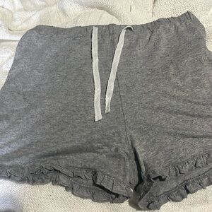 Grey lounge pajama shorts
